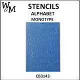 Monotype stencil A4