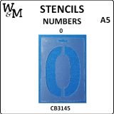 Number 0 stencil