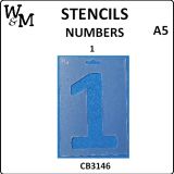 Number 1 stencil