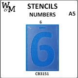 Number 6 stencil