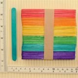 Coloured ice-cream sticks large