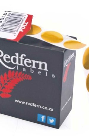 Redfern C19 round label stickers