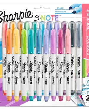S-Note Highlighter/Marker (20’s) – Sharpie