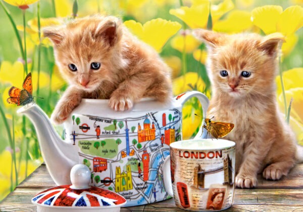 Tea Time Kittens 500pce Puzzle by Castorland