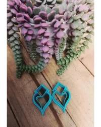 Clay Cutter – Diamond Stud with Heart EC103