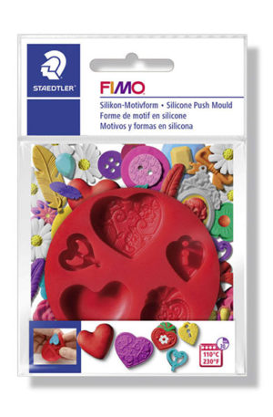Fimo heart silicone mould