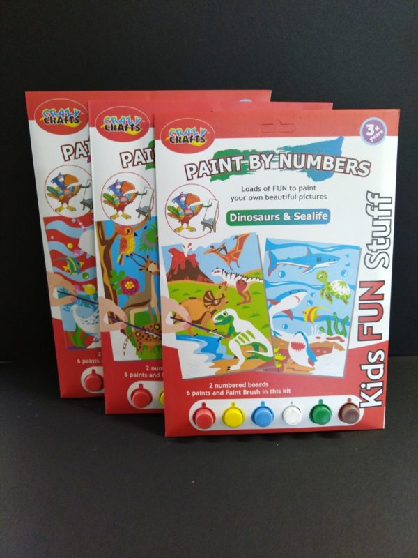 dino/sealife paint by numbers Crazy Crafts