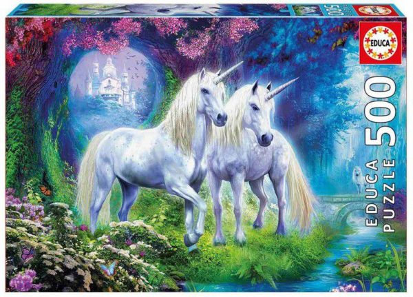 Unicorns in the forest Educ puzzle