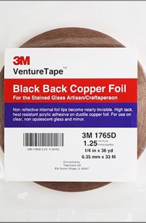 Black back copper foil 1/4 inch