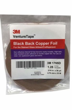 Black Back Copper Foil 3/16 inch