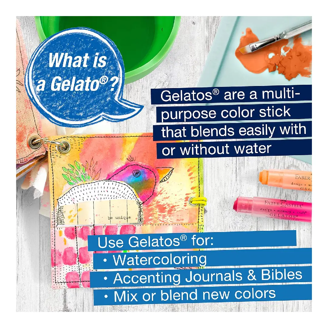Gelatos Water-Soluble Crayons - Faber Castell