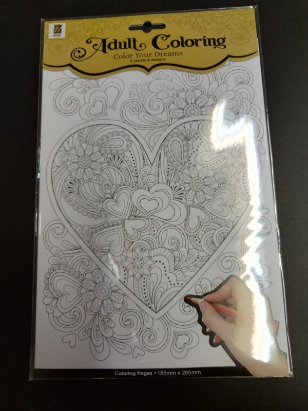 Upikit heart colouring in pages