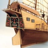 Red dragon Chinese junk ship