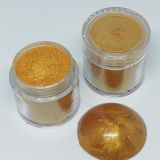 Amber gold pearlescent powder