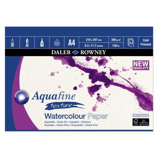 Daler Rowney Aquafine Texture watercolour pad