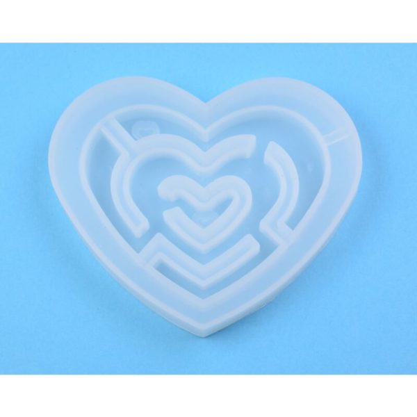 Heart shaker silicone mould