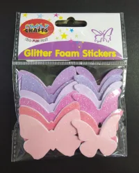 Glitter Foam Stickers – Butterfly