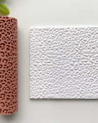 R019 Leopard Print – Polymer Clay Texture Roller Designs
