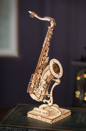 Wooden 3D puzzle Saxaphone by Rolife
