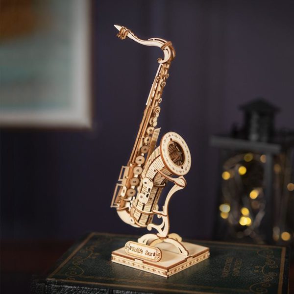 Wooden 3D puzzle Saxaphone by Rolife