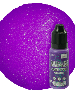 Amythyst Alcohol Ink Glitter Accents – Couture Creations