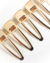 Gold Tapered Hair Clips #152 – 5 Piece