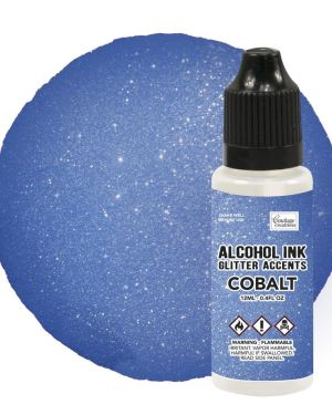 Cobalt Alcohol Ink Glitter Accents – Couture Creations