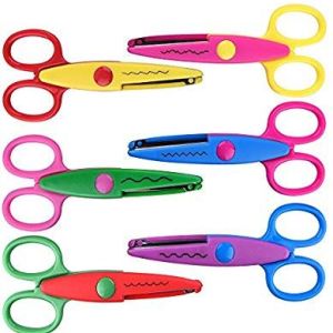 6 Patterned craft scissors by Crazy Crafts