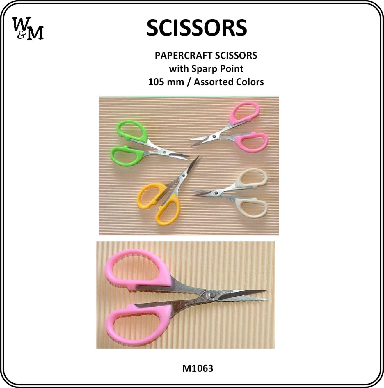 Papercraft Scissors with Sharp Point W&M Crafty Arts