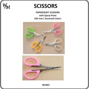 Papercraft scissors with sharp point