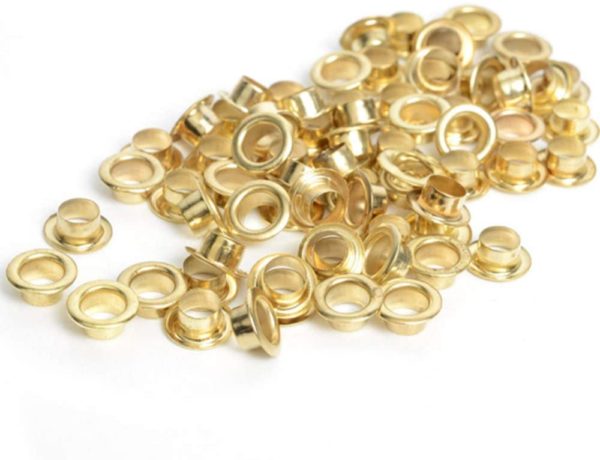 4mm gold eyelets by Crazy Crafts