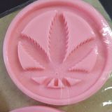 Cannabis coaster set of 3 silicone moulds
