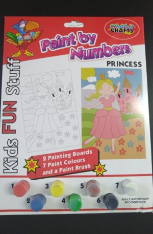 Princess paint by numbers