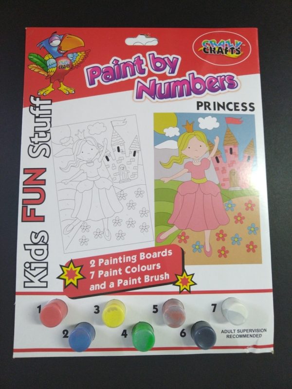 Princess paint by numbers