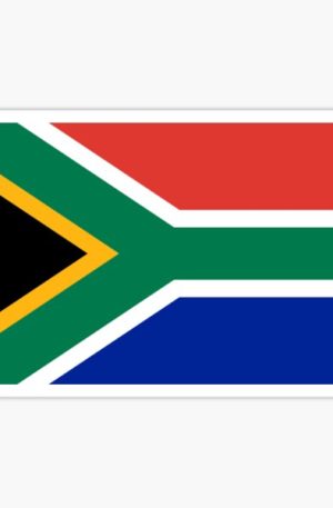 Small South African flag stickers
