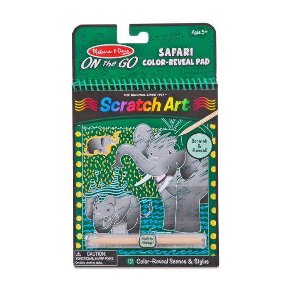 Safari scratch art by Melissa and Doug