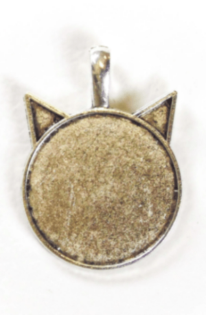 Cat pendant silver