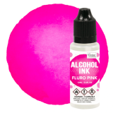 Fluro pink Couture creations alcohol ink