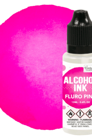 Fluro pink Couture creations alcohol ink