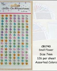 Rhinestones Flowers Small 7mm