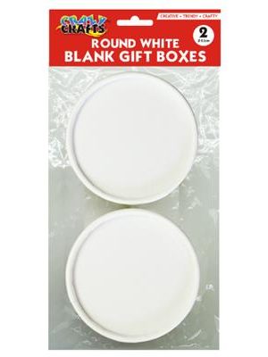 Round blank gift boxes