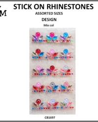 Rhinestones – Flowers Design Mixed Colours