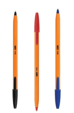 Bic Orange Fine Pen 3 Colours