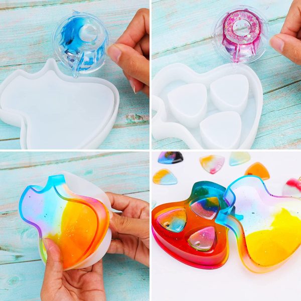 Guitar pick holder silicone mould