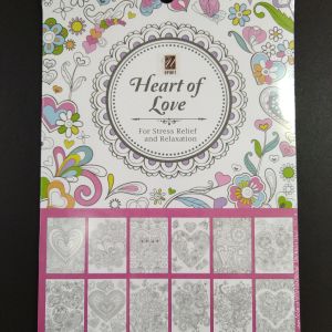 Heart of love colouring book