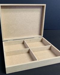 Cardbox – 4 Division/Hinged