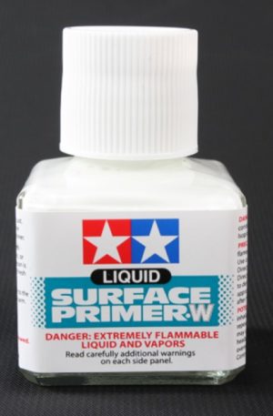 White liquid surface primer