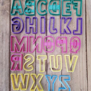 Alphabet clay cutters