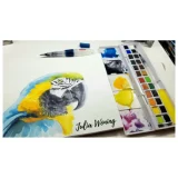 Derwent Inktense Paint Pan Studio Set 24 example