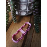 Hair Barrette Clay Cutter - Soft Curve Shape 008